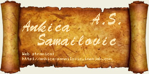 Ankica Samailović vizit kartica